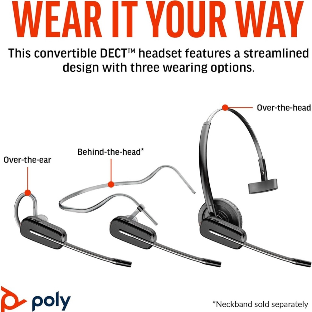 Poly CS540 Wireless DECT Headset - Picture 3 of 7